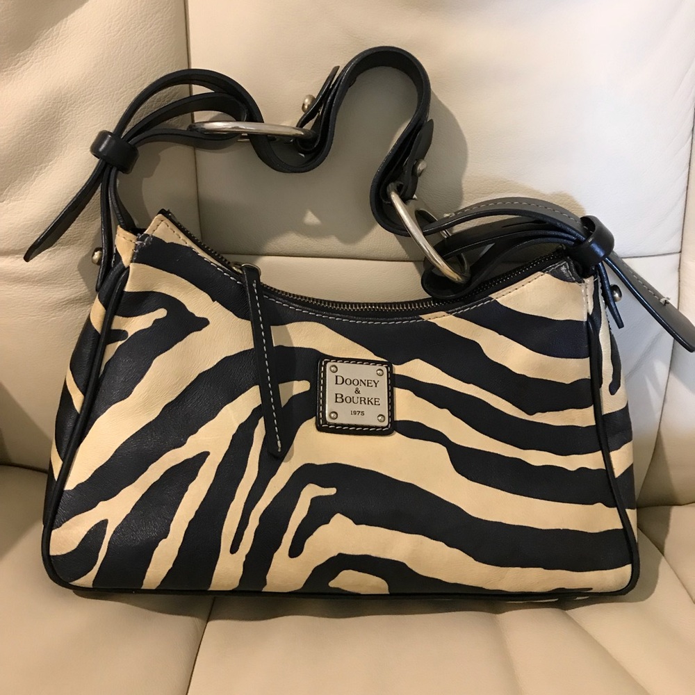 Hobo bag zebra strip.